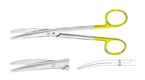 TC МАЙО ДИСЕКЦ. НОЖИЦІ З ВИГНУТИМИ ЛЕЗАМИ 170MM